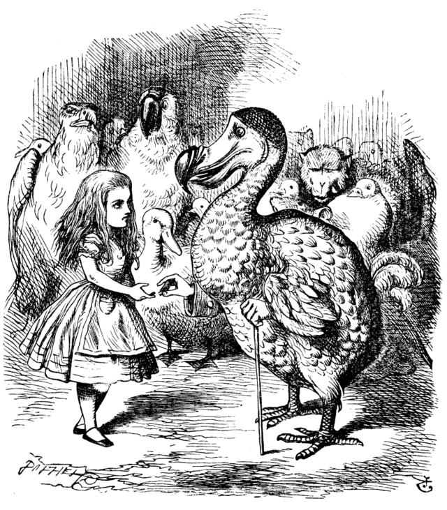 Alice with dodo bird